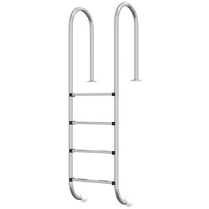 vidaXL Pool Ladder 54x38x184,5 cm 304 Stainless Steel