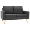 vidaXL 2-Seater Sofa Dark Grey Fabric