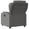 vidaXL Electric Massage Recliner Chair Dark Grey Fabric