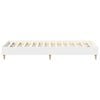 vidaXL Bed Frame No Mattress White 90x190 cm Single Engineered Wood