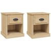 vidaXL Bedside Cabinets 2 pcs Sonoma Oak 39x39x47.5 cm Engineered Wood