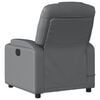 vidaXL Electric Massage Recliner Chair Grey Faux Leather