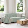 vidaXL 3-Seater Sofa Light Grey 180 cm Velvet