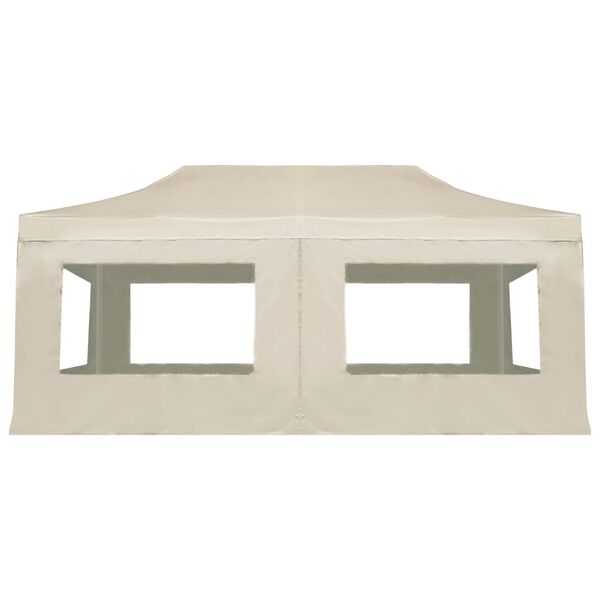 vidaXL Professional Folding Party Tent with Walls Aluminium 6x3 m Cream