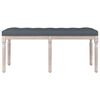 vidaXL Bench Dark Grey 110x40x49 cm Velvet