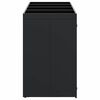 vidaXL Wheelie Bin Storage for 4 Bins Black 272 x 77.5 x 121.5 cm