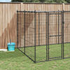 vidaXL Outdoor Dog Kennel Steel with Roof 16.94 m&sup2;