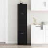 vidaXL Apothecary Cabinet Black oak 40 x 41 x 174.5 cm Engineered wood