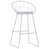 vidaXL Bar Stools 2 pcs White Faux Leather