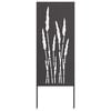 vidaXL Garden Privacy Screen Black 50 x 140 cm Cold-rolled steel