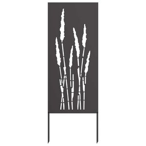 vidaXL Garden Privacy Screen Black 50 x 140 cm Cold-rolled steel