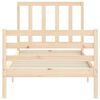 vidaXL Bed Frame without Mattress Single Solid Wood Pine