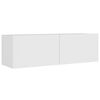 vidaXL 4 Piece TV Cabinet Set White Engineered Wood