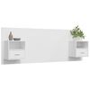 vidaXL Bed Headboard with Cabinets White Engineered Wood