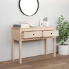 vidaXL Console Table 100x35x75 cm Solid Wood Pine
