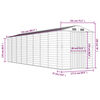 vidaXL Garden Shed Green 191x725x198 cm Galvanised Steel