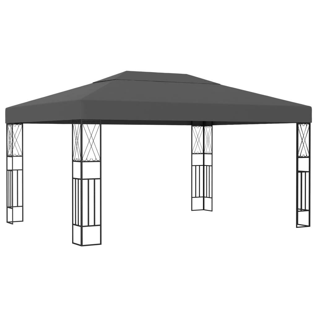 vidaXL Gazebo 3x4 m Anthracite Fabric 