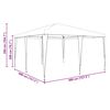 vidaXL Party Tent Anthracite 400 x 400 x 266 cm Polyethylene and Steel