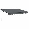 vidaXL Retractable Awning Anthracite 3.5x2.5 m Fabric and Aluminium