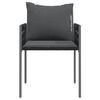 vidaXL Garden Chairs with Cushions 4 pcs Black 54x61x83 cm Poly Rattan