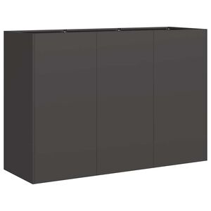 vidaXL Planter Black 120x40x80 cm Cold-rolled Steel