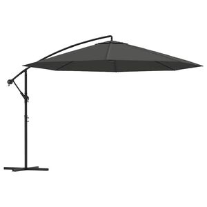 vidaXL Cantilever Garden Parasol | Anthracite | Polyester and Metal | Large