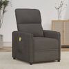 vidaXL Massage Chair Dark Grey Microfiber Fabric
