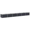 vidaXL Raised Garden Bed Anthracite 600 x 80 x 55 cm cold-rolled steel