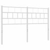 vidaXL Metal Replace Headboard White 135 cm