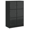 vidaXL Highboard with Doors Black 68x37x109 cm Engineered Wood