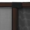 vidaXL Extendable Insect Screen for Windows Brown
