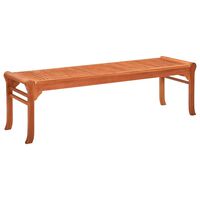 vidaXL 3-Seater Garden Bench 150 cm Solid Eucalyptus Wood