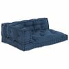 vidaXL Pallet Sofa Cushion 3 pcs Fabric Indigo 120 x 80 x 38 cm