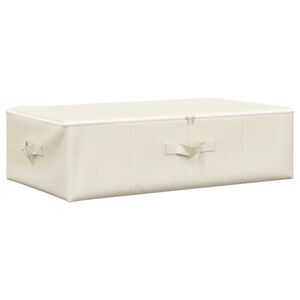 vidaXL Storage Box Fabric 70x40x18 cm Cream