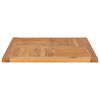 vidaXL Table Top Solid Teak Wood 70x70x2.5 cm