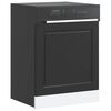 vidaXL Dishwasher Panel Porto Black 60x1.5x67 cm Engineered Wood