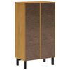 vidaXL Shoe Cabinet FLAM 59.5x35x107 cm Solid Wood Pine