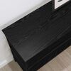 vidaXL Console Table Black oak 100 x 32 x 75 cm Engineered wood
