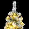 vidaXL Artificial Hinged Christmas Tree 150 LEDs & Ball Set 150 cm
