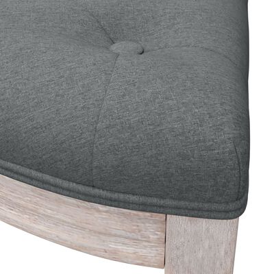 vidaXL Bench Dark Grey 81.5x41x49 cm Fabric