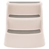 vidaXL Folding 3-Step Dog Stairs Cream 50x38x38 cm Plastic