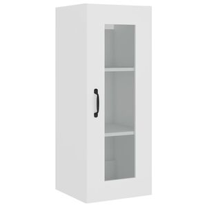 vidaXL Hanging Wall Cabinet White 34,5x34x90 cm