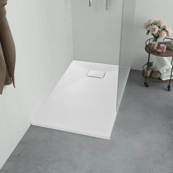 vidaXL Shower Base Tray SMC White 80x80 cm