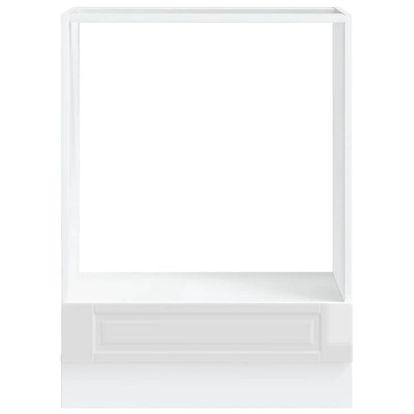 vidaXL Oven Cabinet Porto High Gloss White Engineered Wood