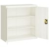 vidaXL File Cabinet White 90x40x90 cm Steel