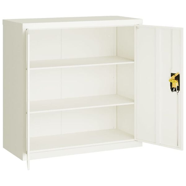 vidaXL File Cabinet White 90x40x90 cm Steel