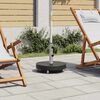 vidaXL Parasol Base Granite 30 kg Round Black