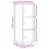 vidaXL Highboard 34x40x108.5 cm Solid Wood Pine