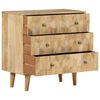 vidaXL Drawer Cabinet 70x35x70 cm Solid Wood Mango