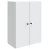 vidaXL Wall-Mounted Cabinet White 66 x 34.5 x 90 cm Engineered Wood